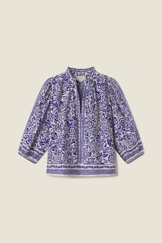 Orly Blouse Hydra Border sold by Trovata