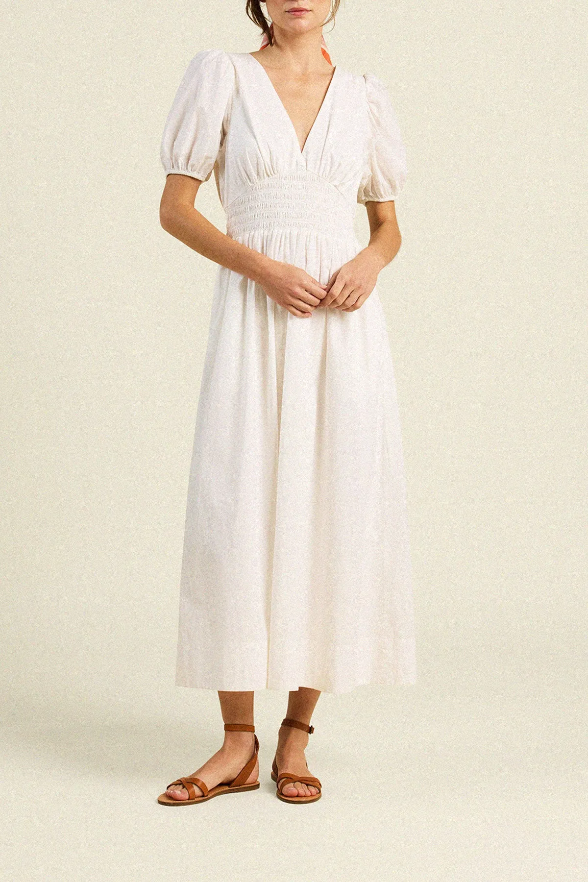 Sonia Dress White Poplin sold by Trovata product image thumbnail 4