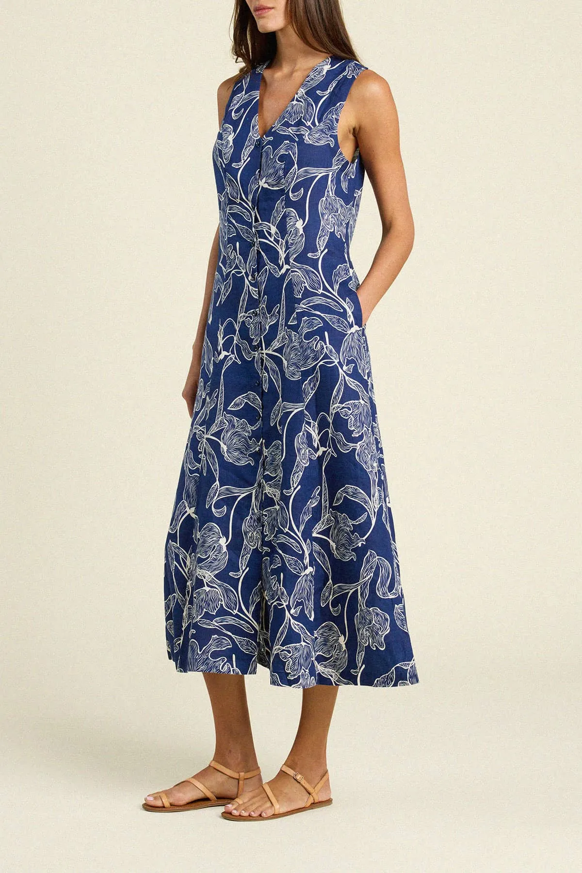 Eleonore Dress High Tide sold by Trovata product image thumbnail 3