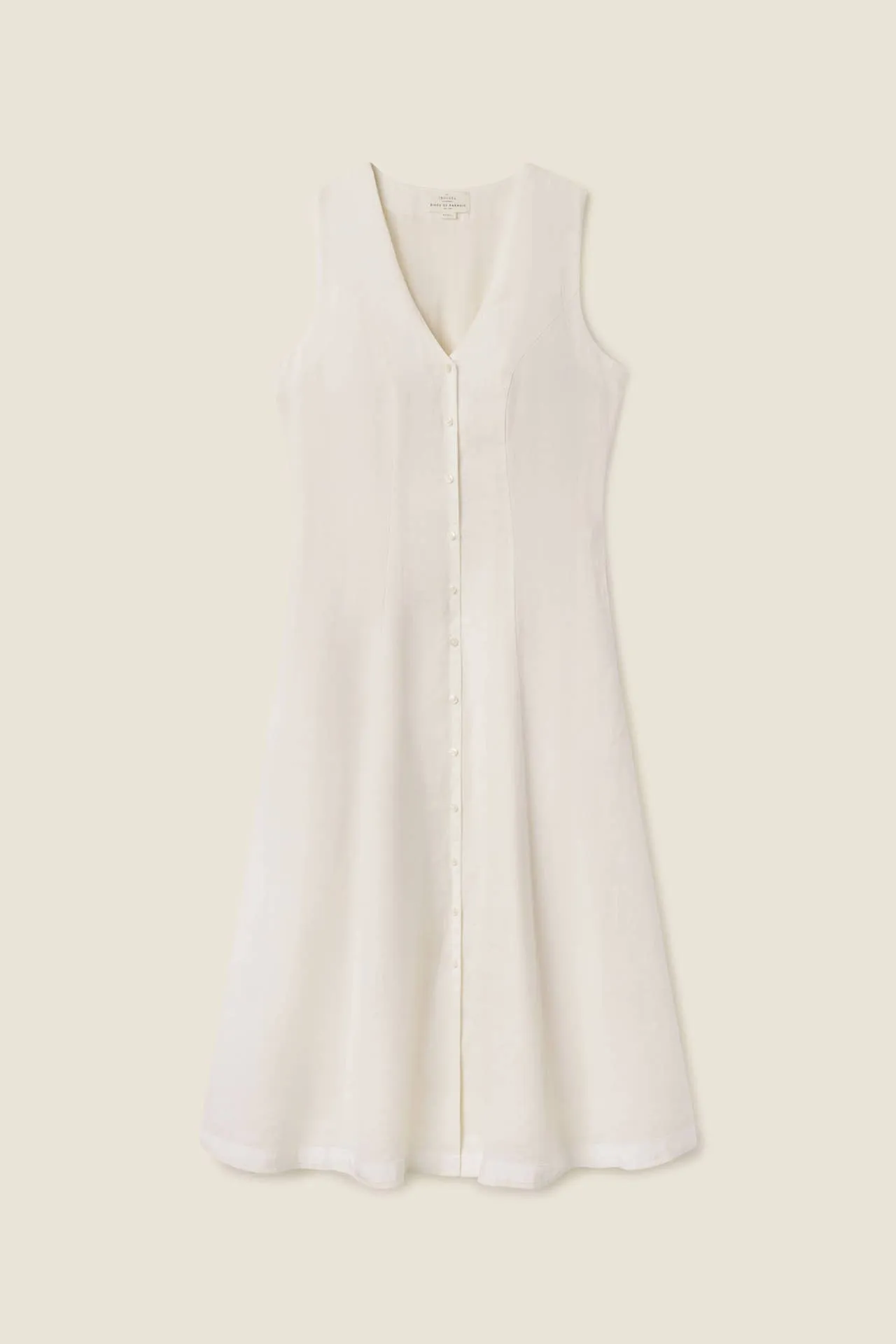 Eleonore Dress Ivory Linen sold by Trovata