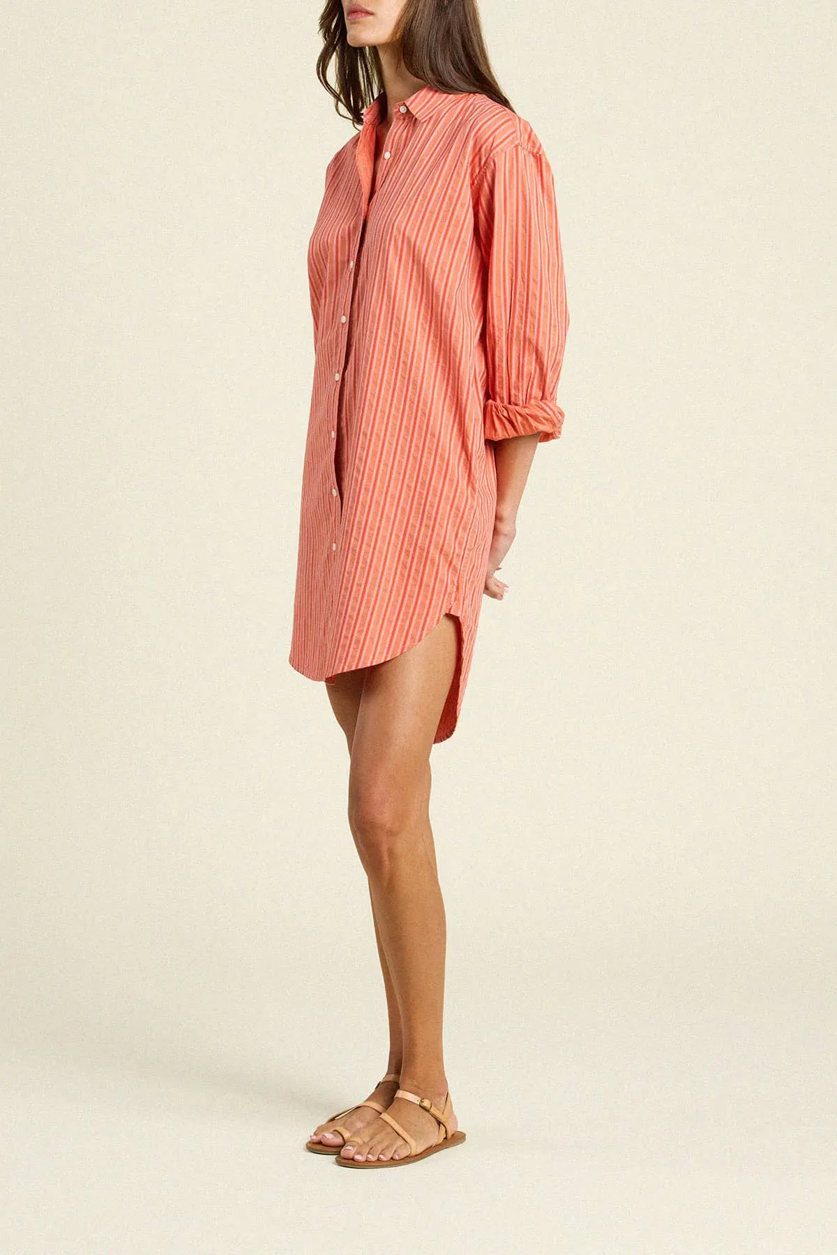 Callie Shirtdress Terracotta Stripe sold by Trovata product image thumbnail 4