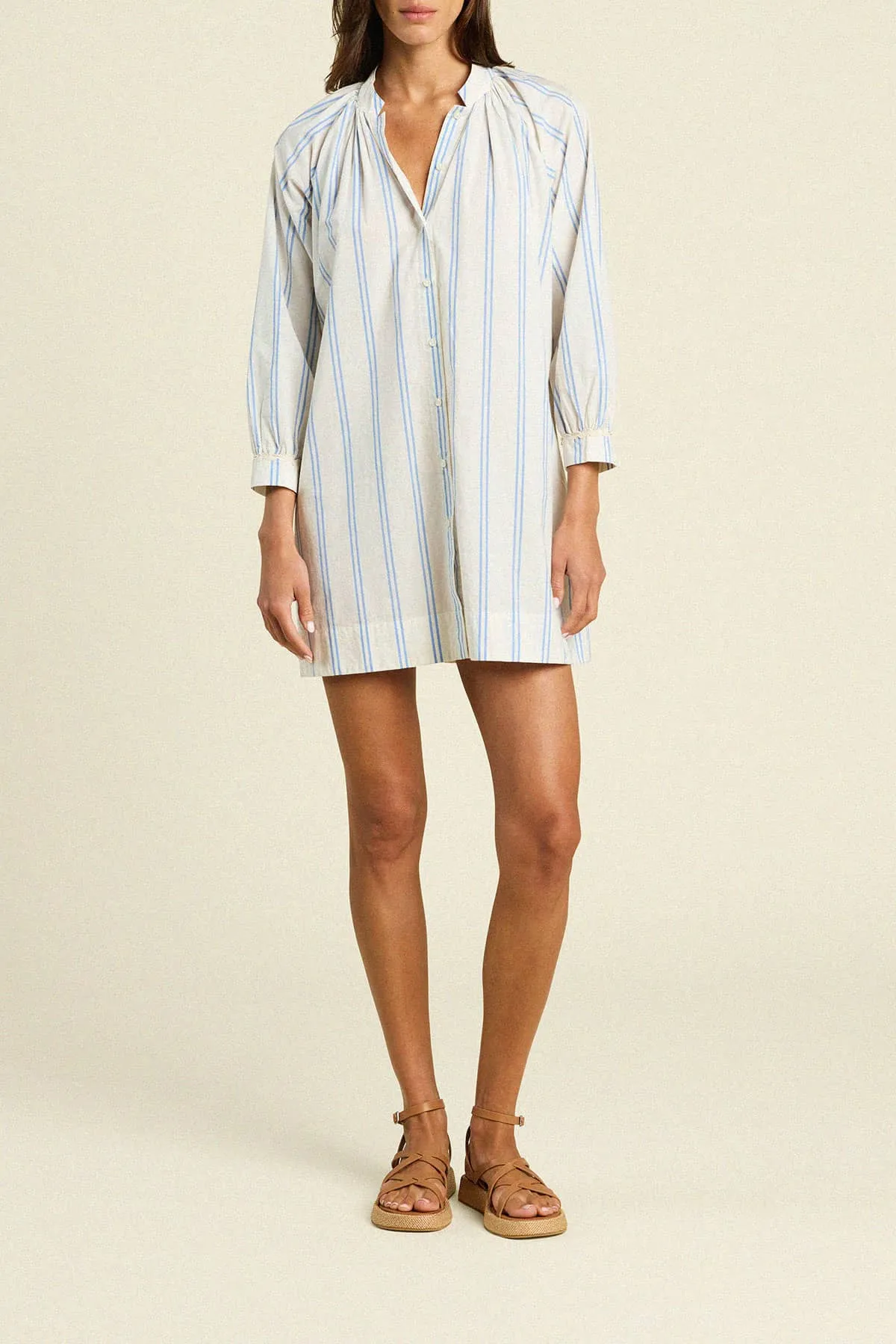 Angeline Dress Cerulean Stripe sold by Trovata product image thumbnail 2