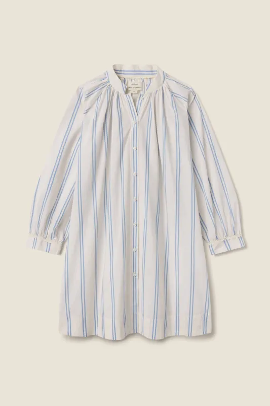 Angeline Dress Cerulean Stripe sold by Trovata