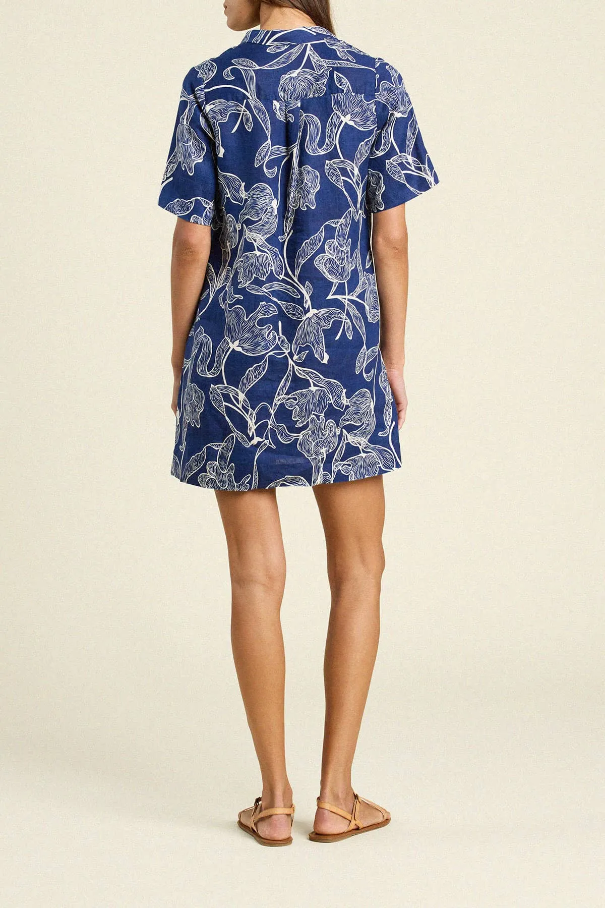 Dana Dress High Tide sold by Trovata product image thumbnail 5