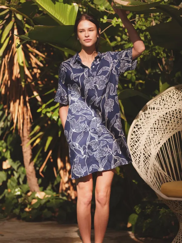 Dana Dress High Tide sold by Trovata