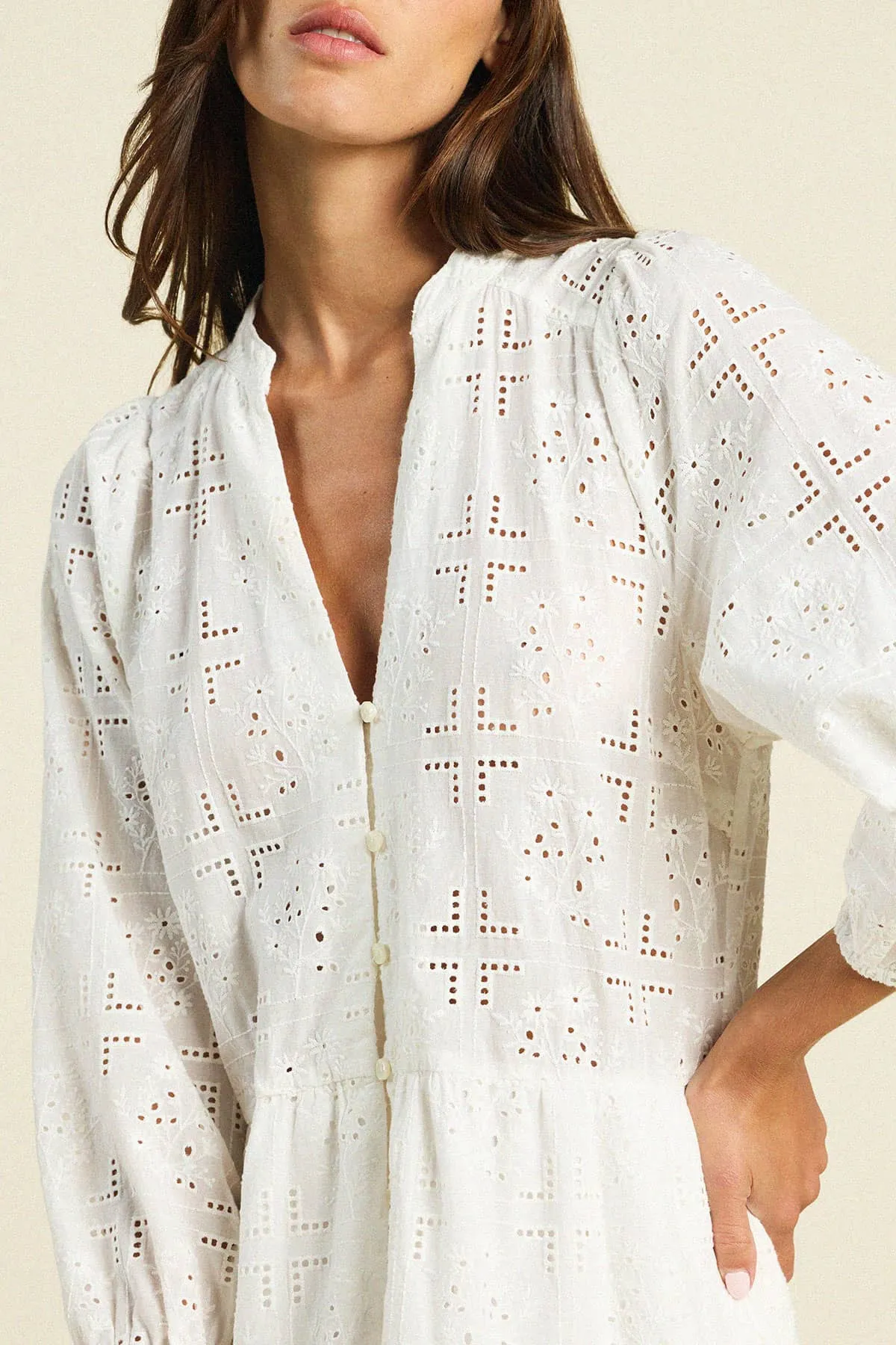 Celeste Dress Handkerchief Eyelet sold by Trovata product image thumbnail 2