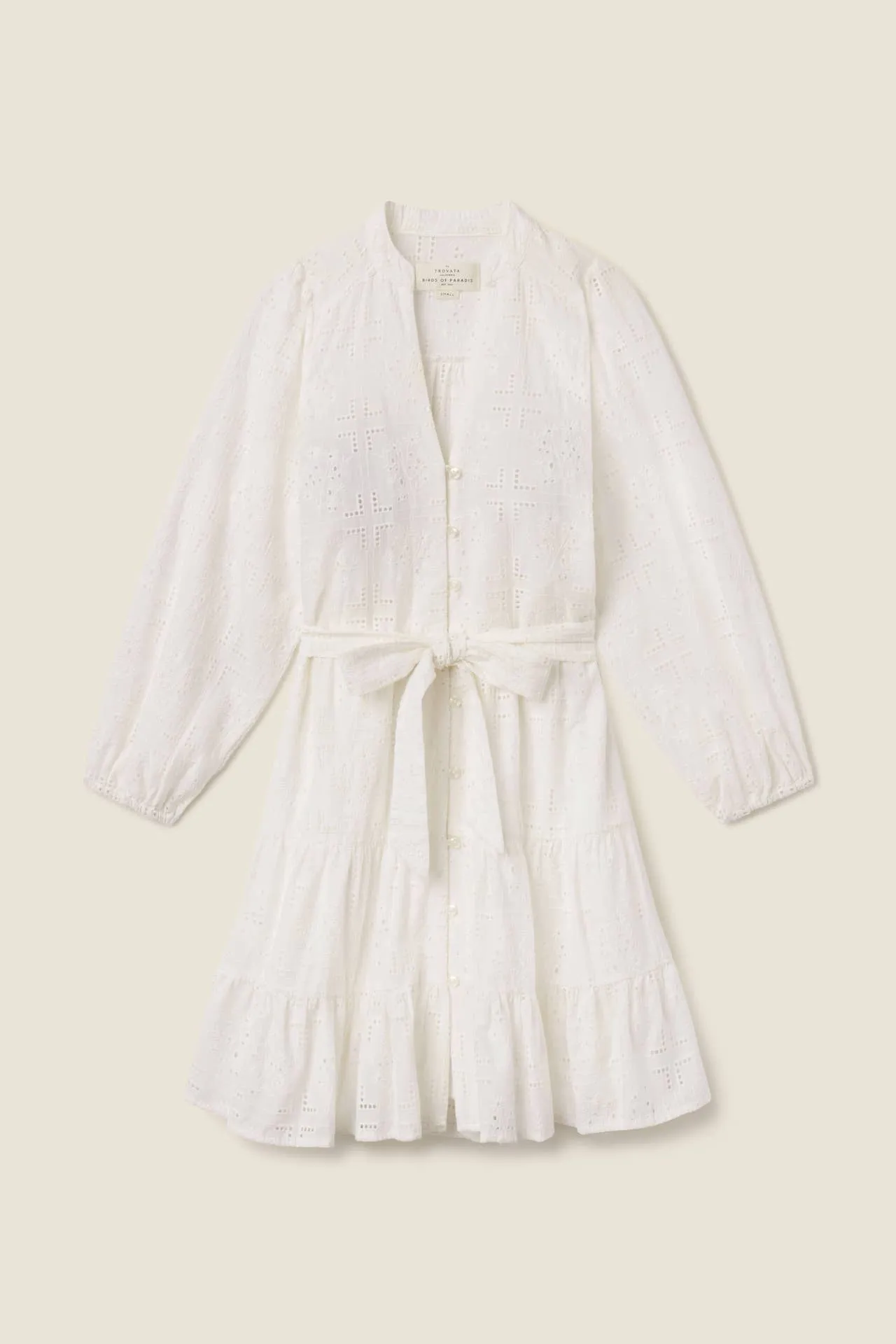 Celeste Dress Handkerchief Eyelet sold by Trovata