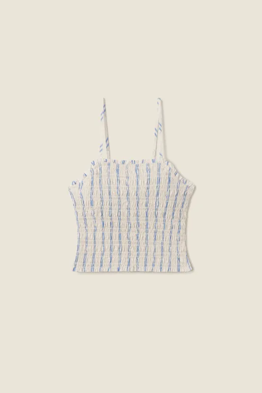 Summer Top Cerulean Stripe sold by Trovata
