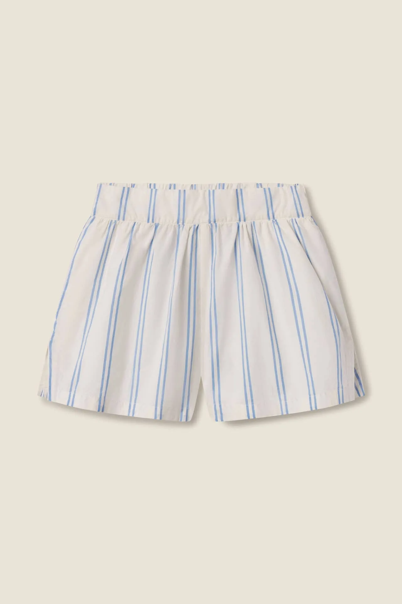 Rhea Short Cerulean Stripe sold by Trovata