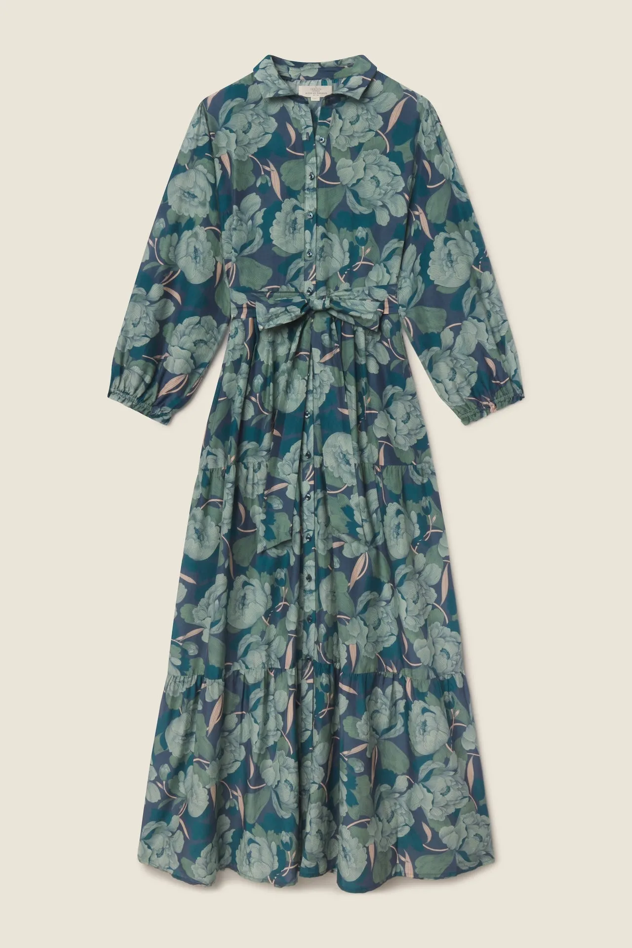 Martina Dress Hushed Shadow sold by Trovata
