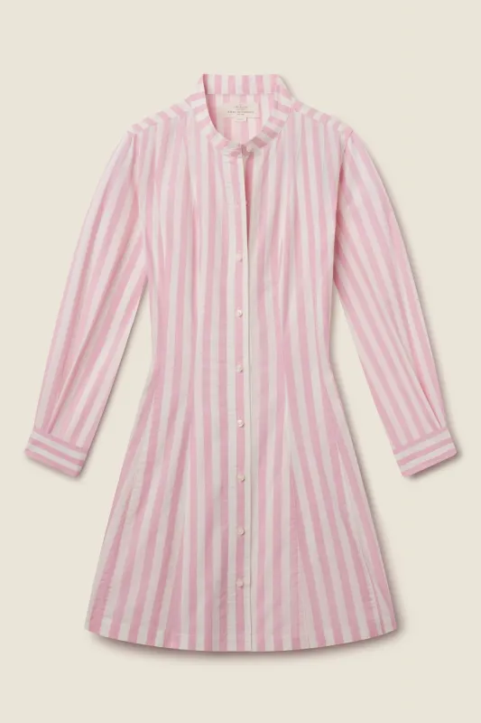 Marina Dress Pink Stripe sold by Trovata