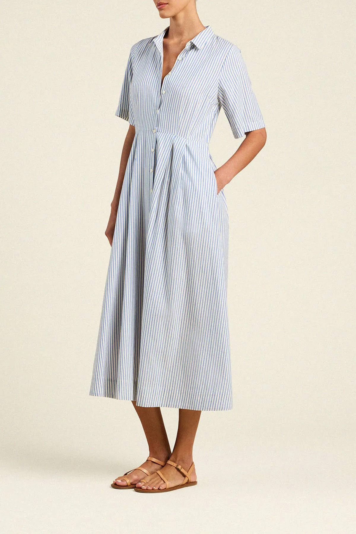 Aster Dress Seaside Stripe sold by Trovata product image thumbnail 3
