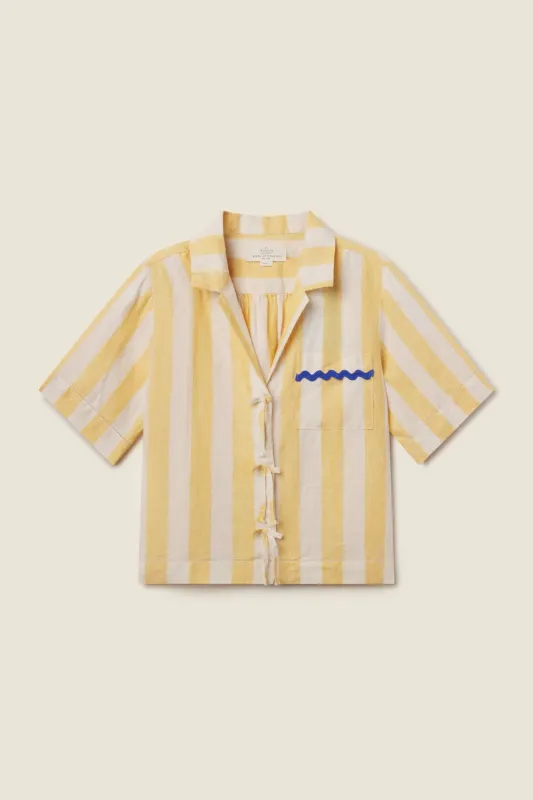 Inez Shirt Faro Stripes made by Trovata