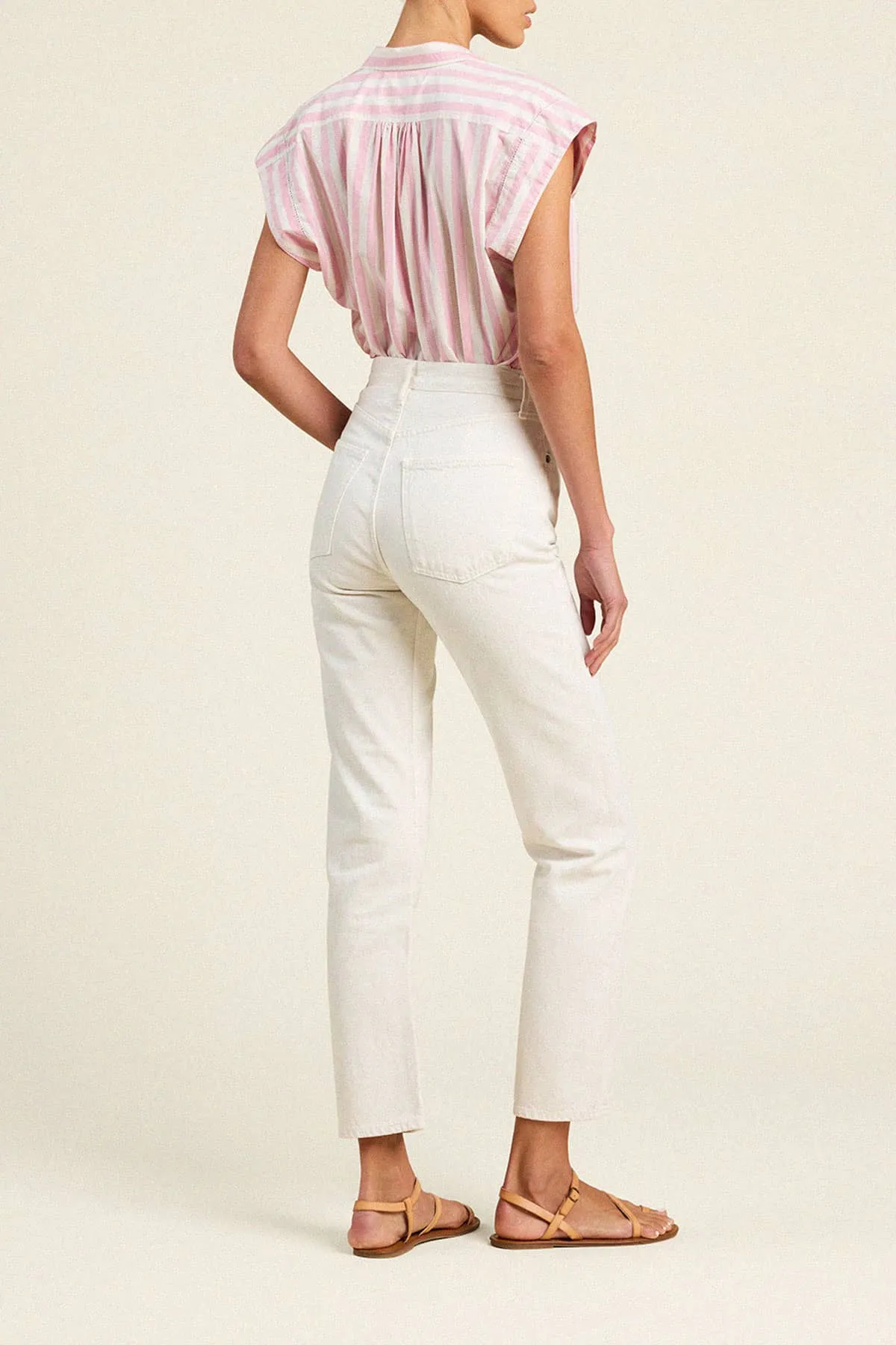 Della Shirt Pink Stripe sold by Trovata product image thumbnail 4