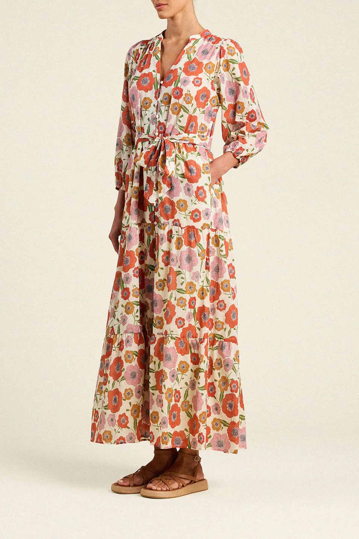 Lia Dress Poppy Costa sold by Trovata product image thumbnail 4