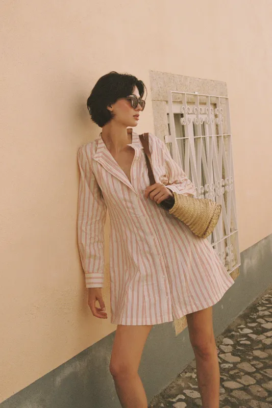 Marina Dress Porto Stripe made by Trovata