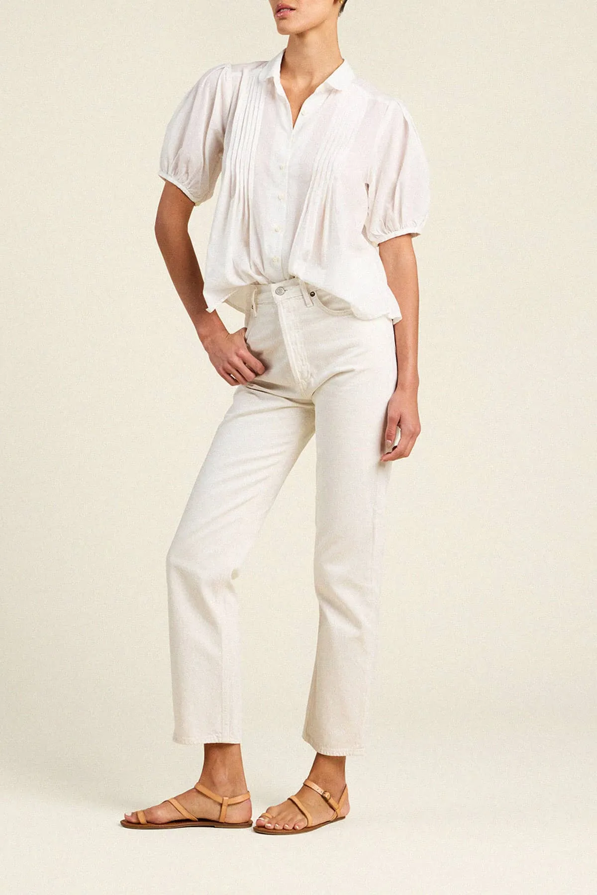 Nadine Blouse White sold by Trovata product image thumbnail 3