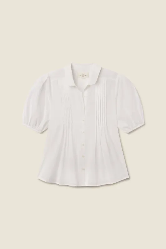 Nadine Blouse White sold by Trovata