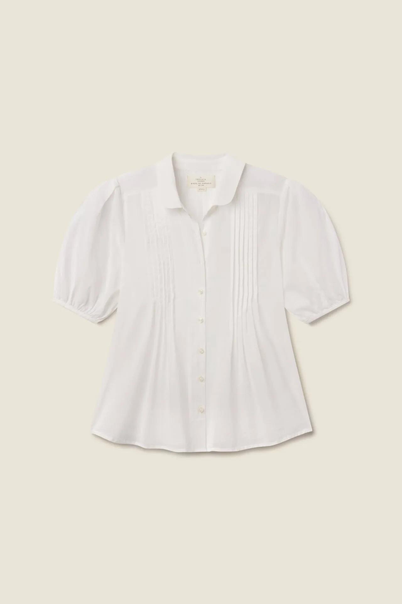 Nadine Blouse White sold by Trovata