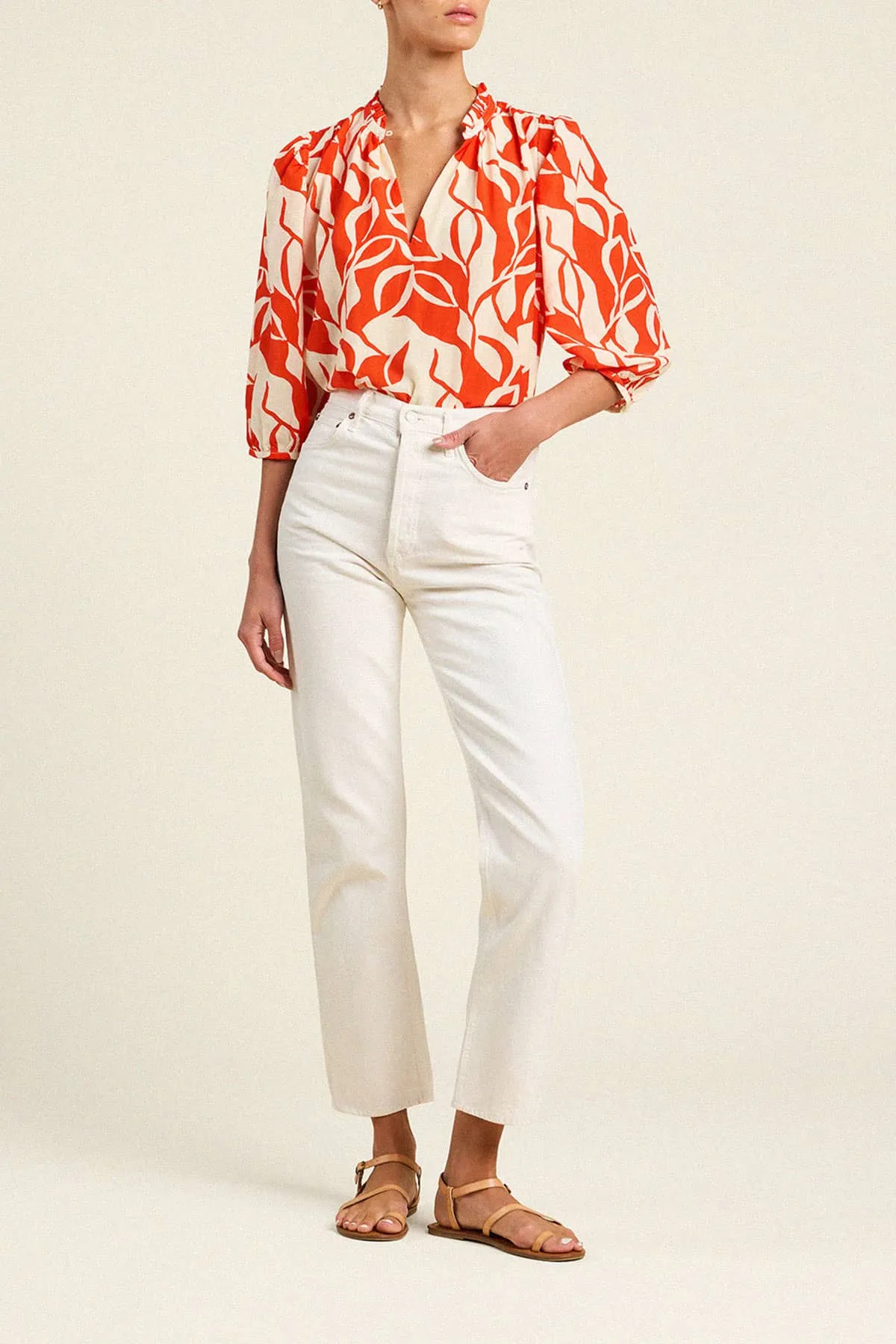 Orly Blouse Red Amaranta sold by Trovata product image thumbnail 2