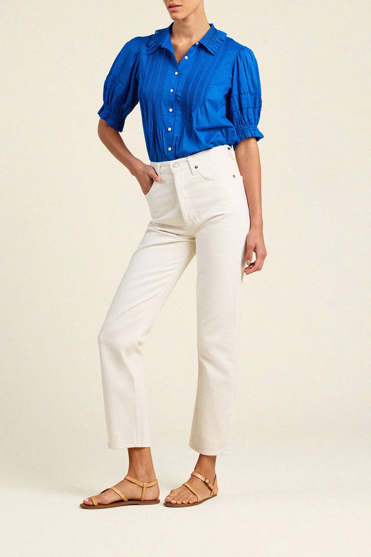 Jess Blouse Cobalto sold by Trovata product image thumbnail 3