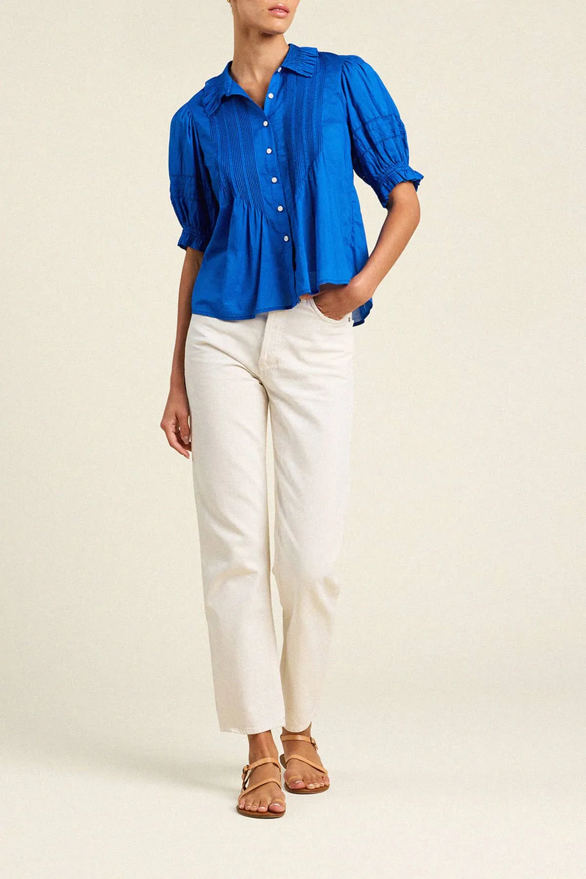 Jess Blouse Cobalto sold by Trovata product image thumbnail 2