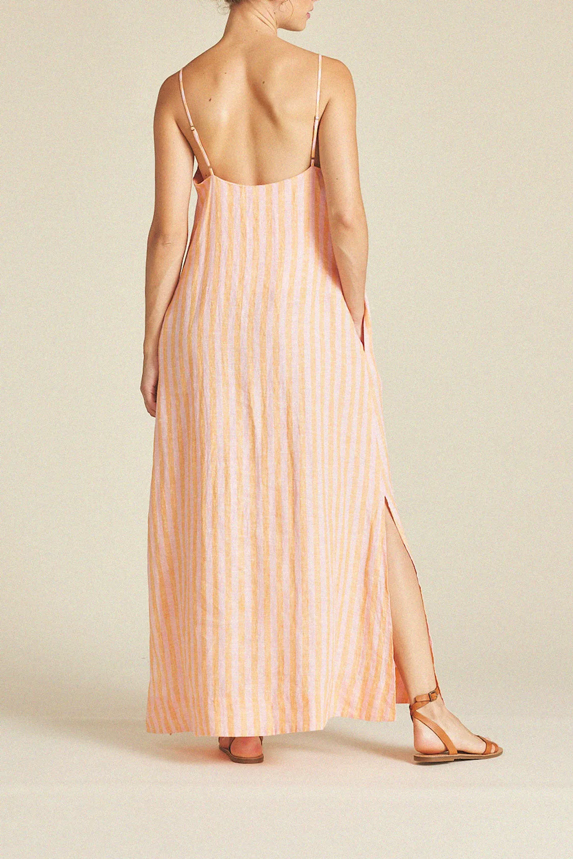 Reva Dress Creamsicle Stripe sold by Trovata product image thumbnail 4