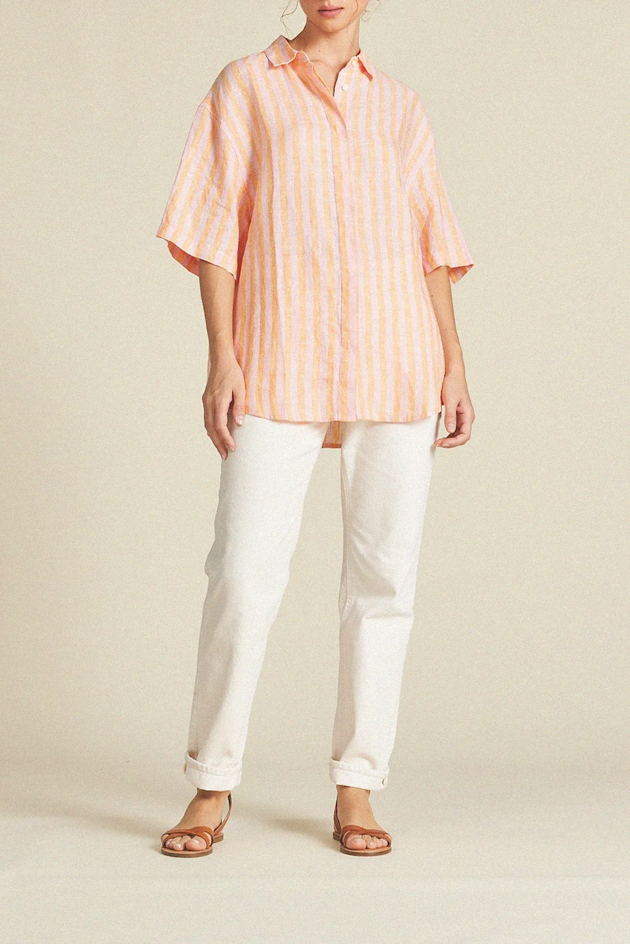 Sienna Shirt Creamsicle Stripe sold by Trovata product image thumbnail 4