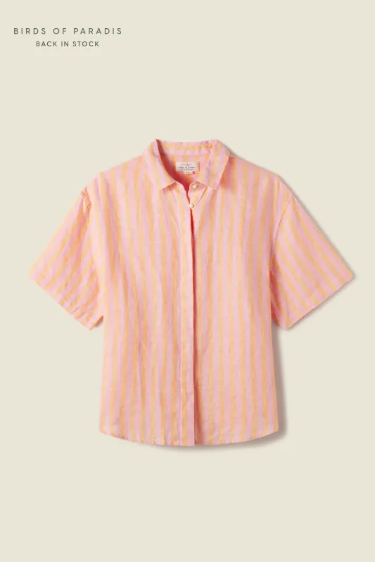 Sienna Shirt Creamsicle Stripe sold by Trovata
