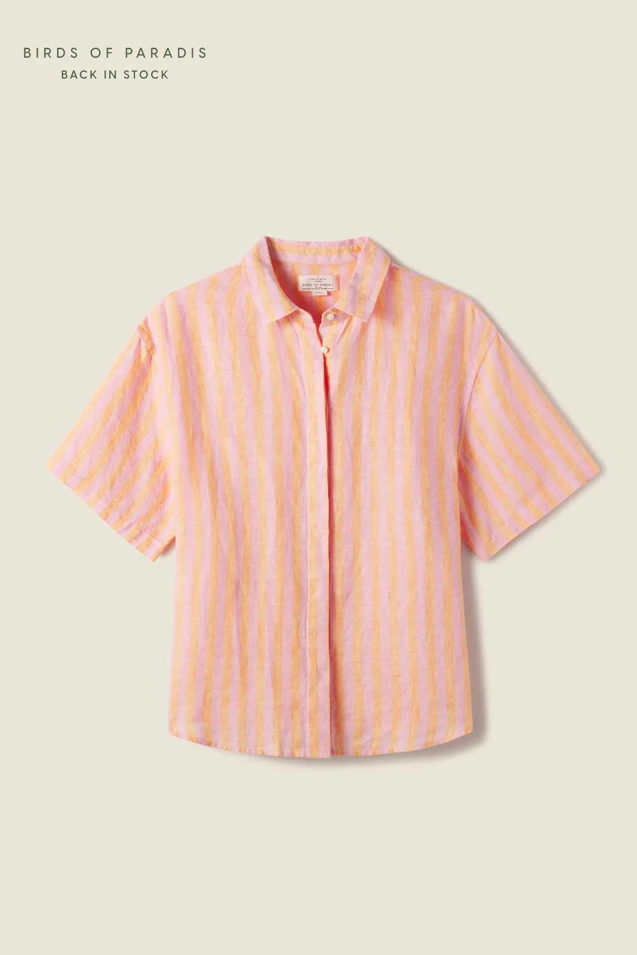 Sienna Shirt Creamsicle Stripe sold by Trovata