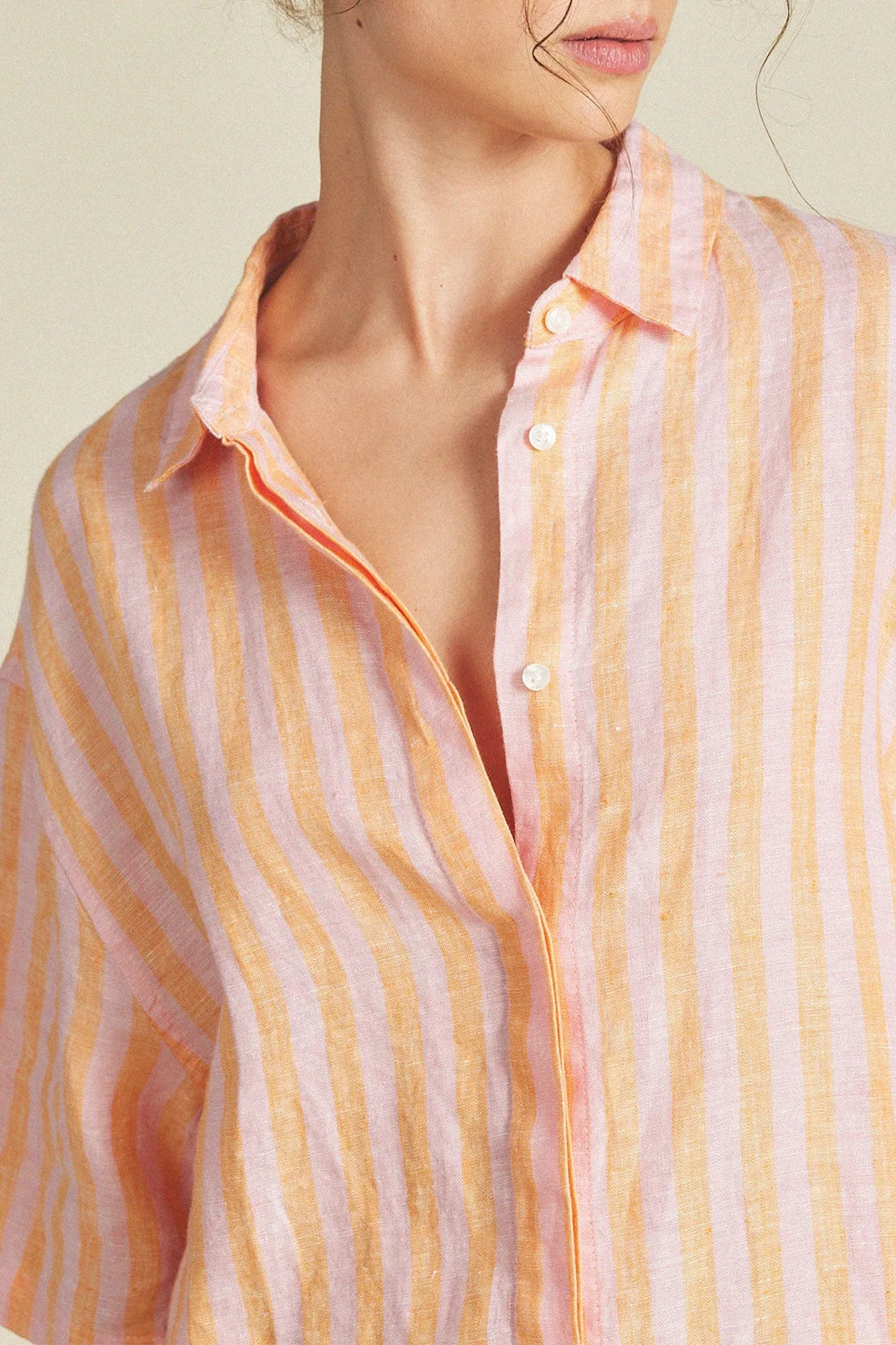 Sienna Shirt Creamsicle Stripe sold by Trovata product image thumbnail 2