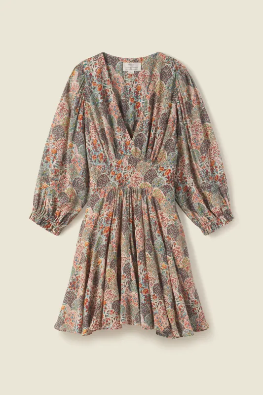 Sabina Dress Desert Scallop made by Trovata