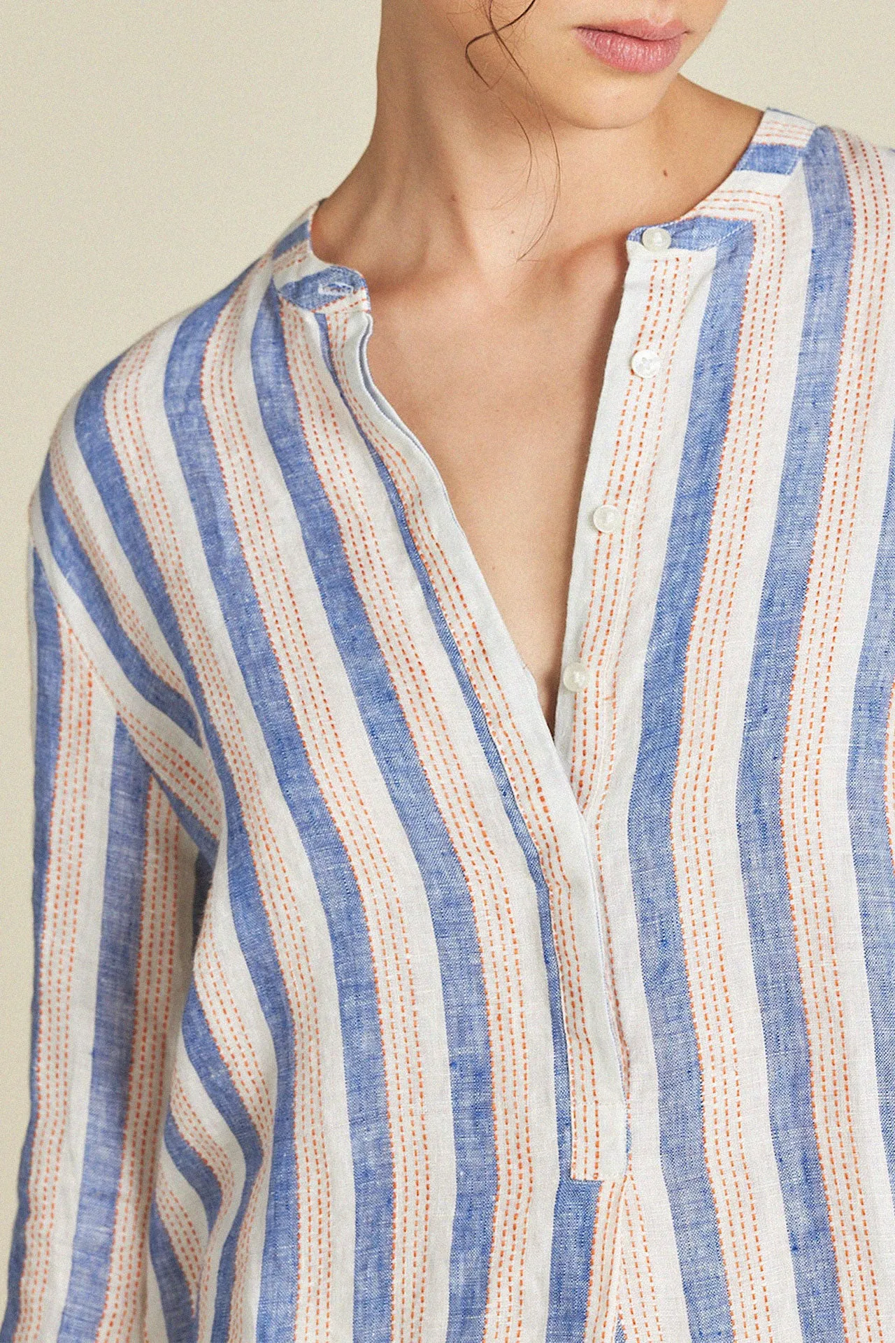Tori Tunic Azul Stripe sold by Trovata product image thumbnail 2