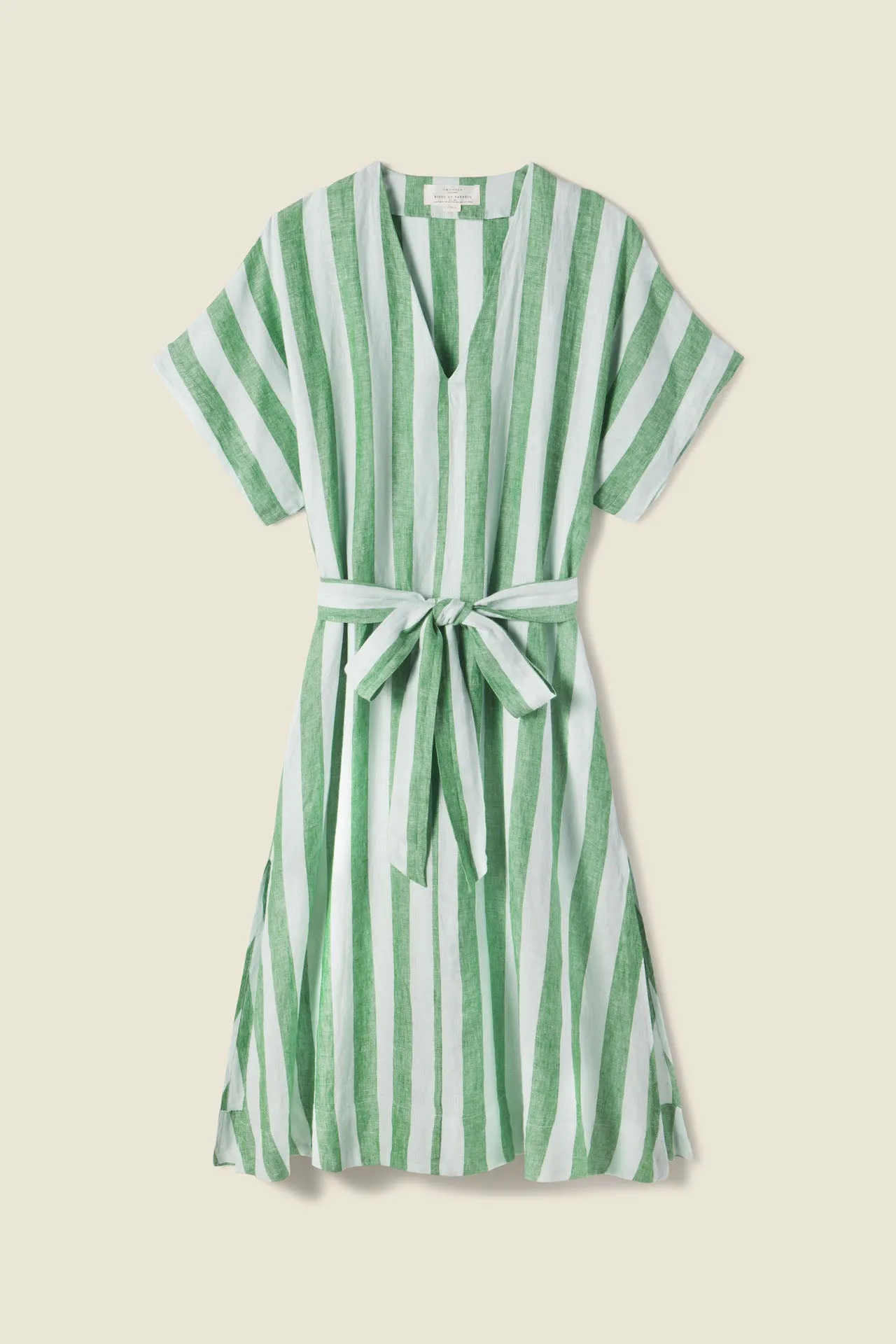 Hannah Dress Aloe Stripe sold by Trovata