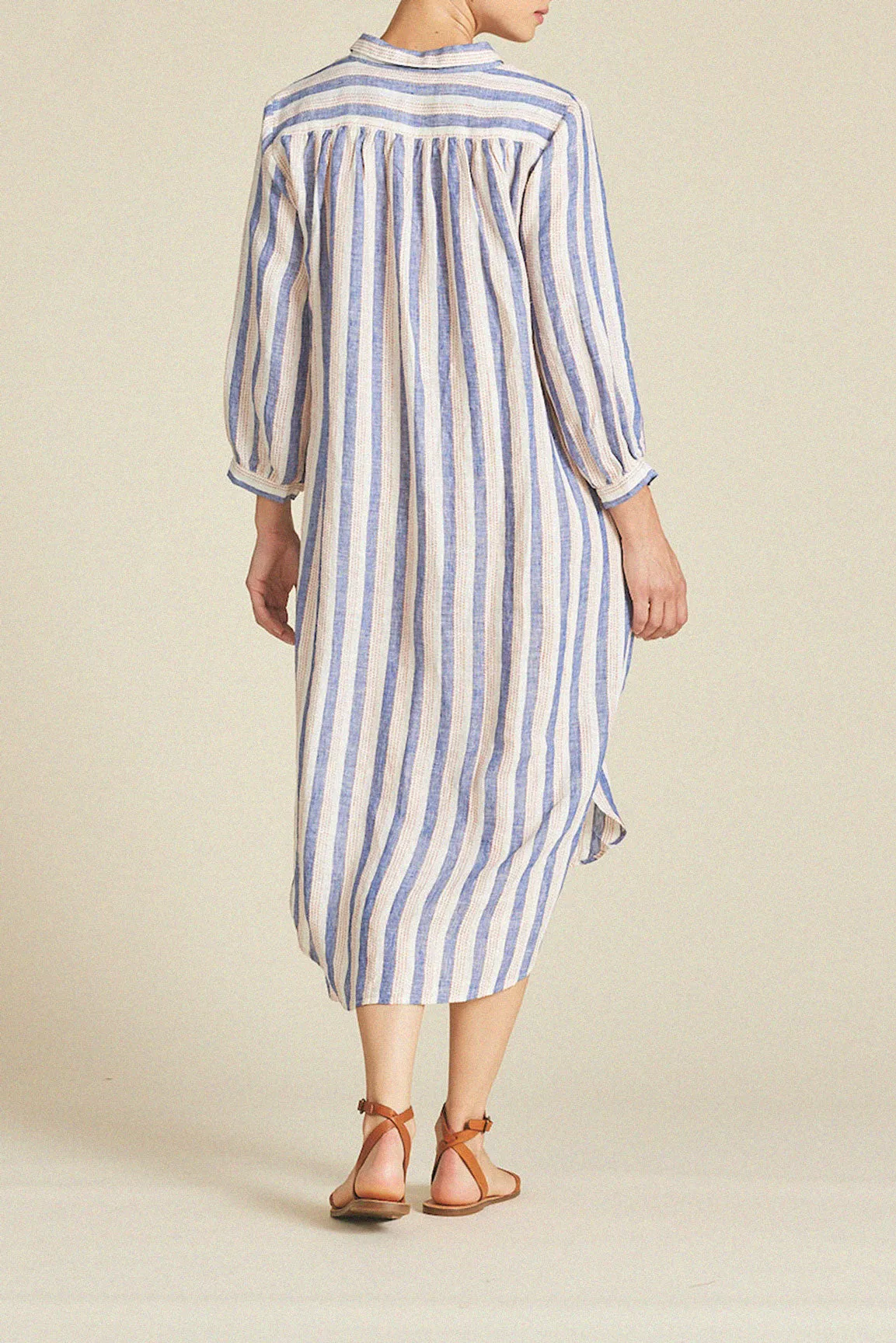 Joni Dress Azul Stripe sold by Trovata product image thumbnail 4