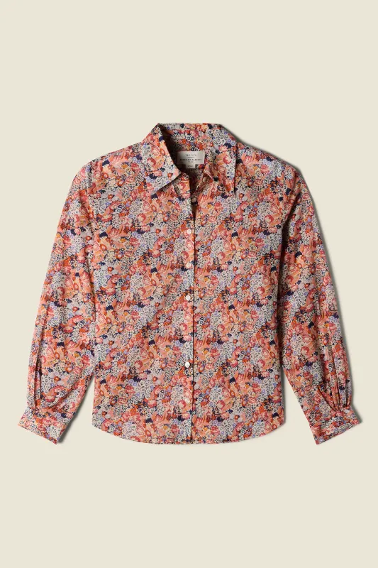 Jacquelin Shirt Vino Daisies made by Trovata