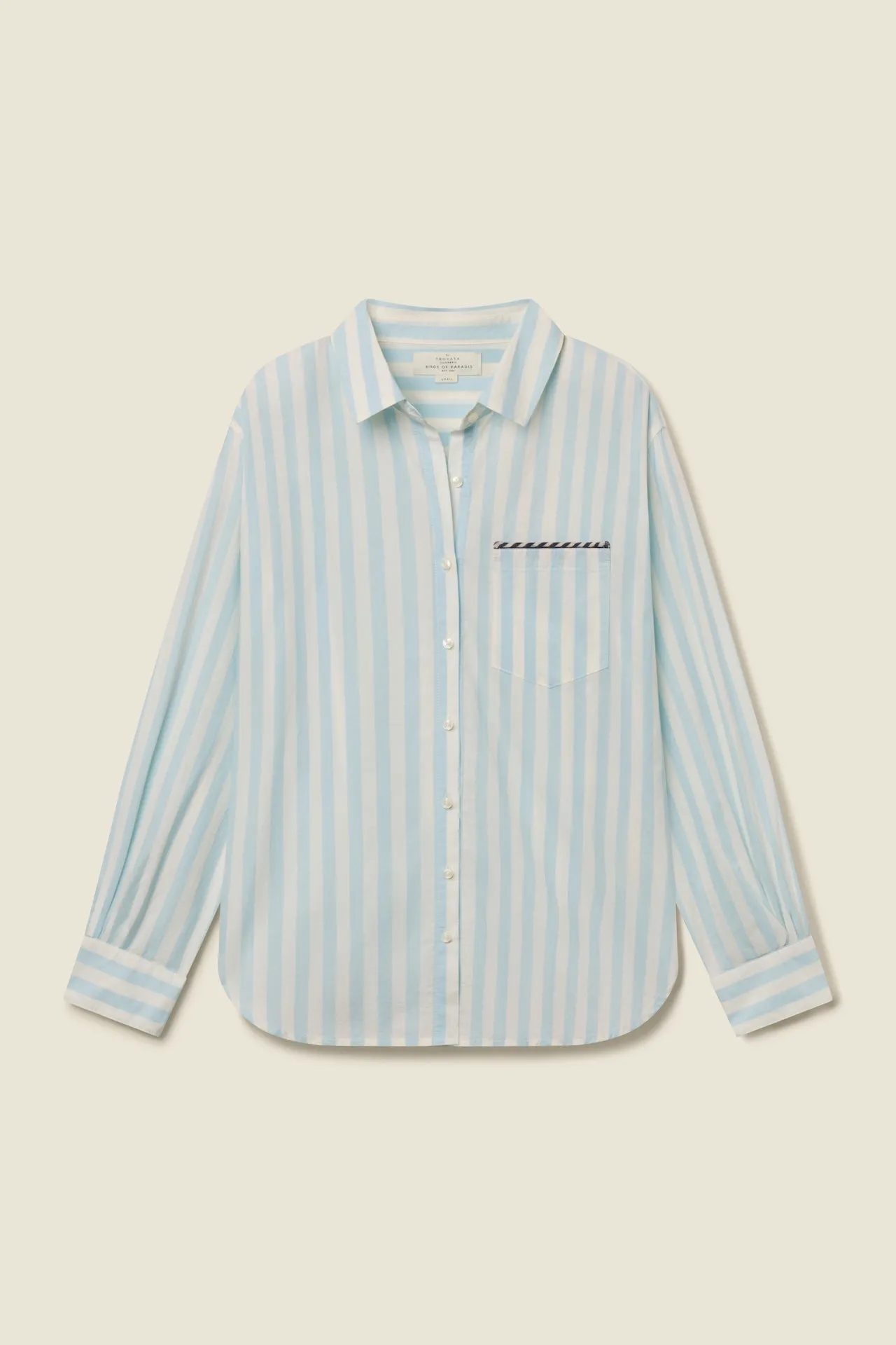 Gracie Shirt Isla Stripe sold by Trovata