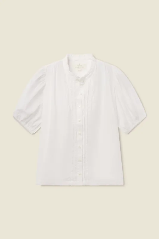 Mira Blouse White made by Trovata