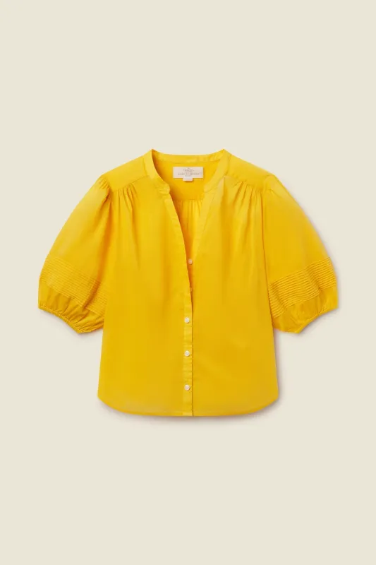Loren Blouse Goldenrod made by Trovata
