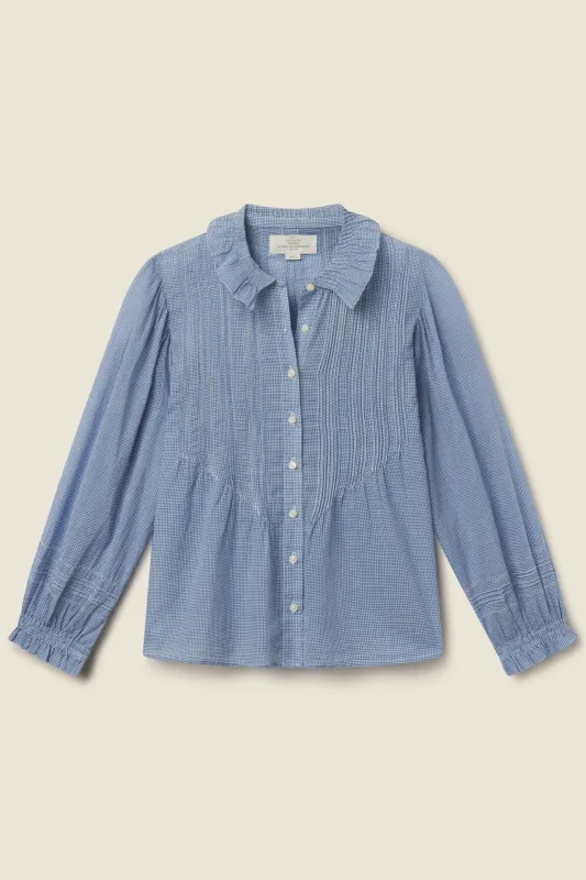 Francesca Blouse Seabrook Gingham made by Trovata