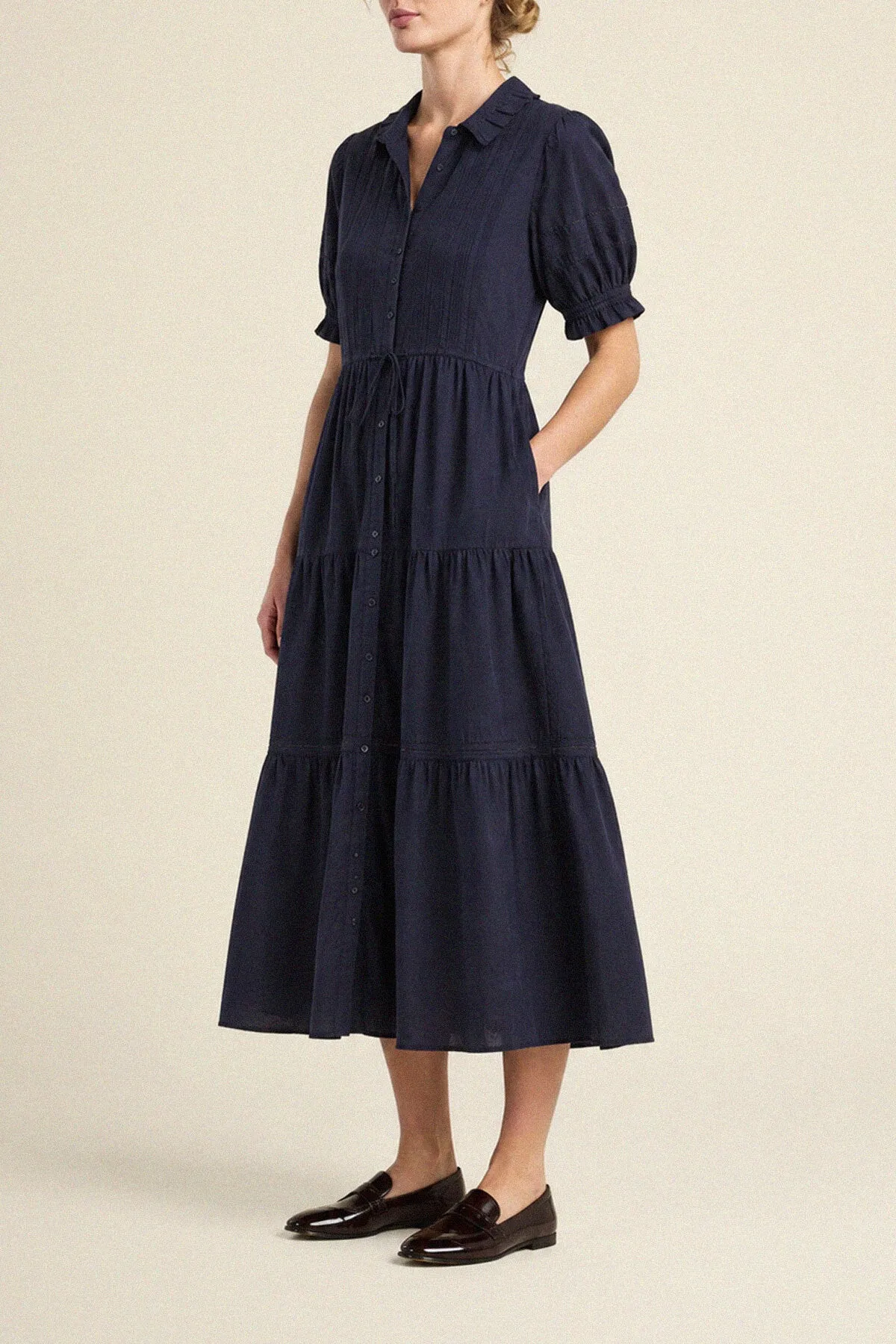 Elodie Dress Navy sold by Trovata product image thumbnail 3