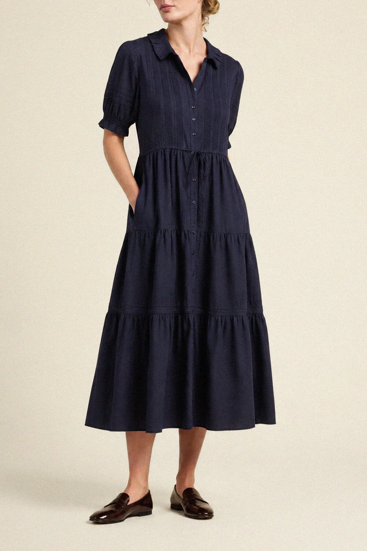 Elodie Dress Navy sold by Trovata product image thumbnail 2