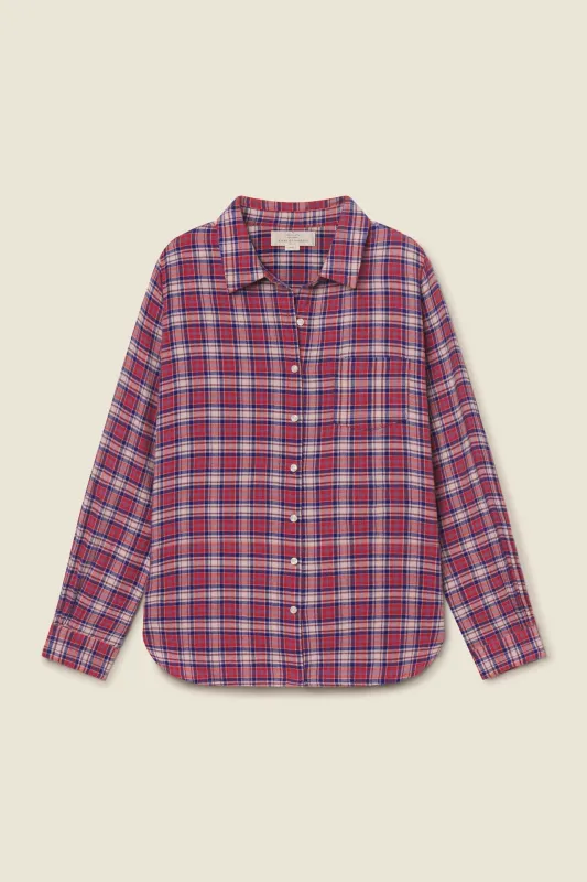 Gracie Shirt Lakeside Plaid made by Trovata