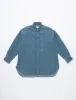 The Turquoise Oversized Denim Shirt Solid 3year sold by Tu es mon TRESOR