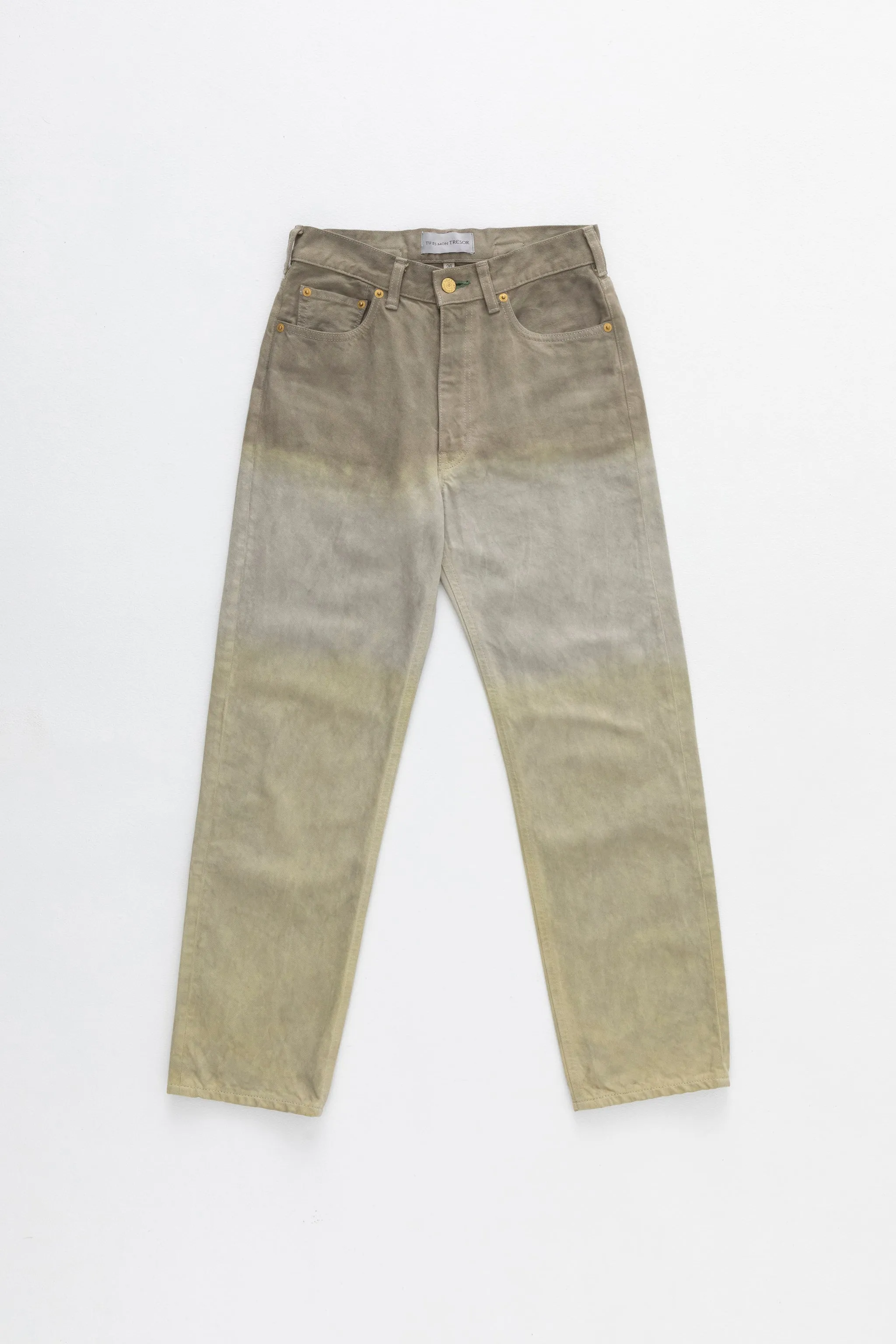 The Emerald Jean Yellow Khaki sold by Tu es mon TRESOR