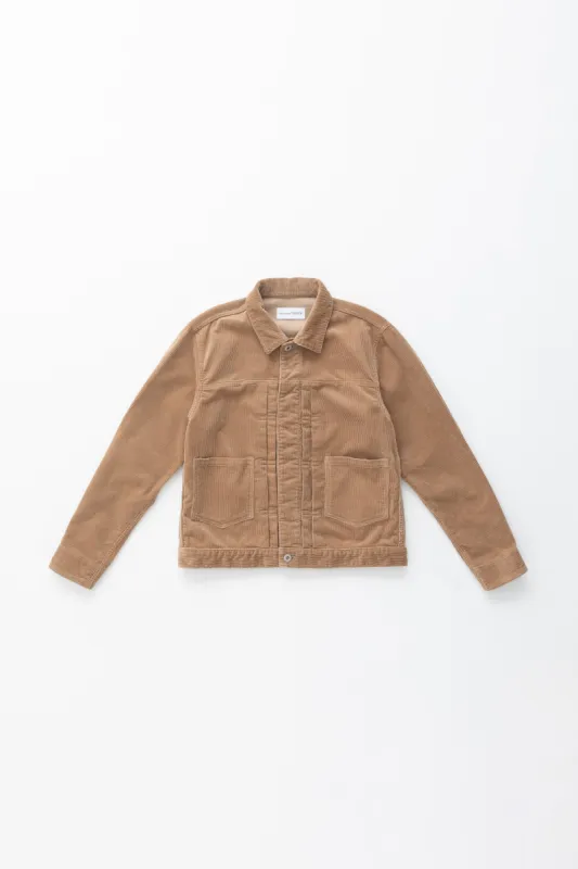The Emerald Corduroy Jacket Camel sold by Tu es mon TRESOR