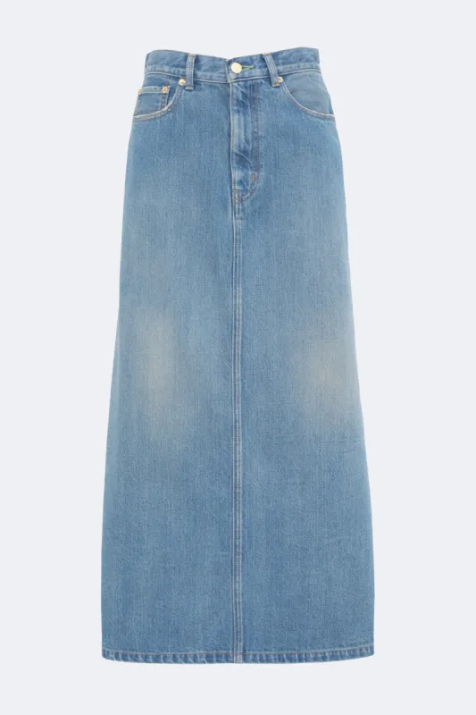 The Emerald Denim Skirt 3year sold by Tu es mon TRESOR