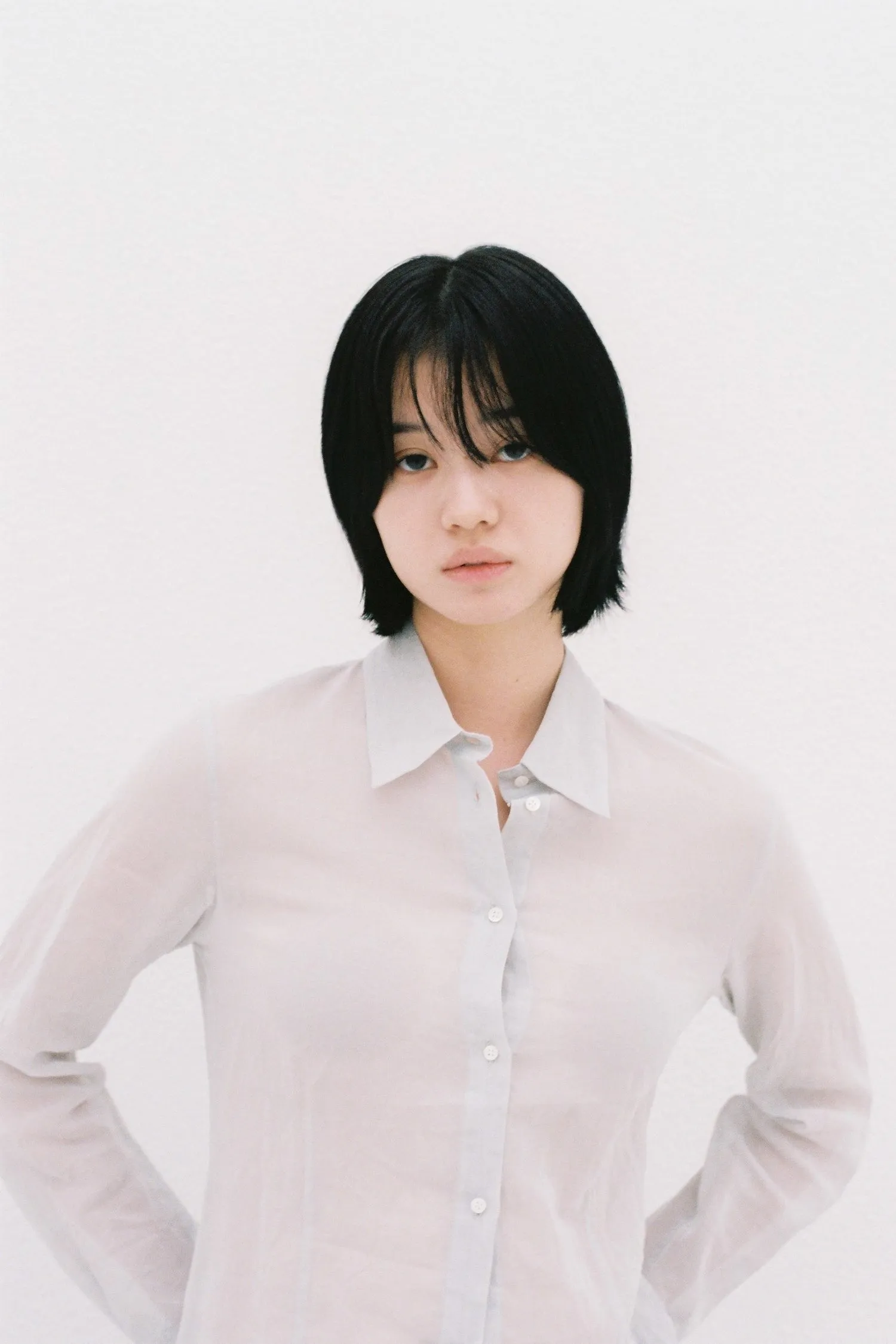 Cotton Lawn Sheer Shirt L.Grey sold by Tu es mon TRESOR product image thumbnail 2
