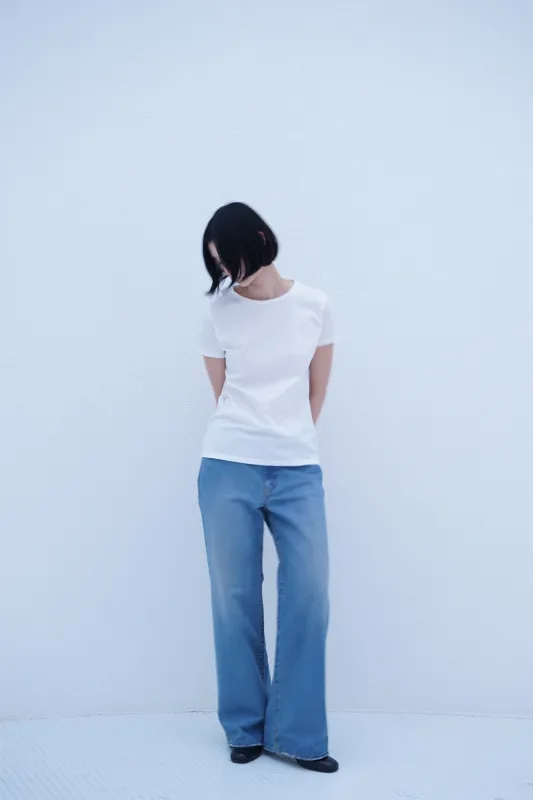 Slim T-shirt White made by Tu es mon TRESOR