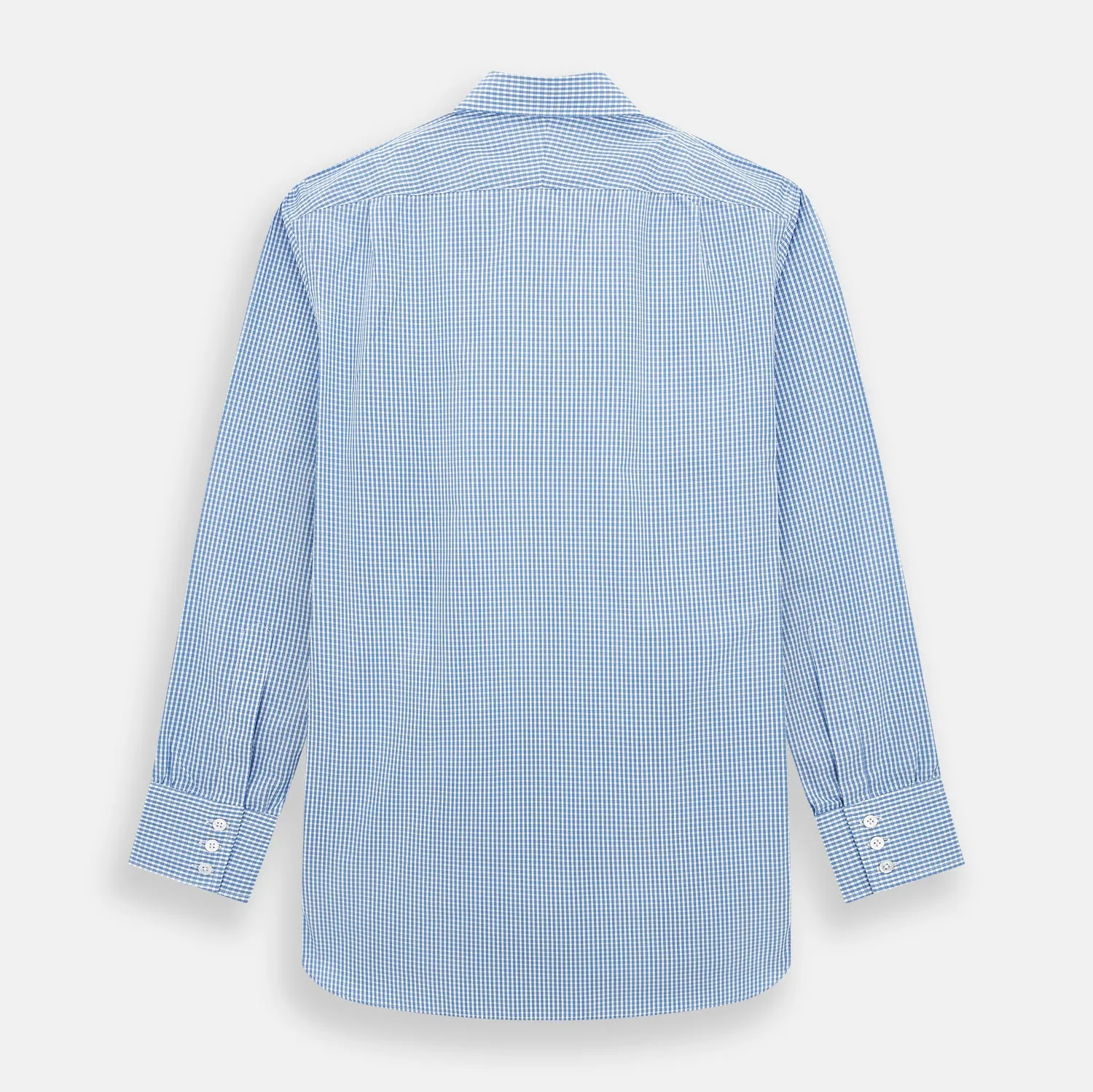 Blue Multi Micro Check Mayfair Shirt sold by Turnbull & Asser product image thumbnail 3